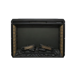English Elm 33 Inch Slim Electric Fireplace Insert with Realistic Log Flame and Built in Heater W1769P430700