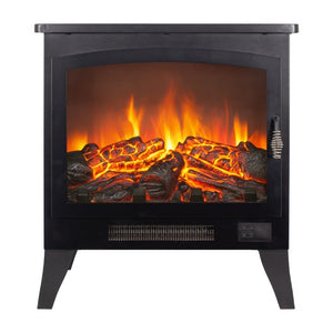 English Elm 21 Inch Three Sided Electric Fireplace Stove with 3D Flame LED and Remote Control W1769P498107