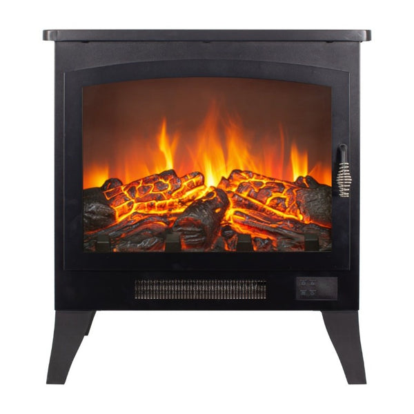 English Elm 21 Inch Three Sided Electric Fireplace Stove with 3D Flame LED and Remote Control W1769P498107