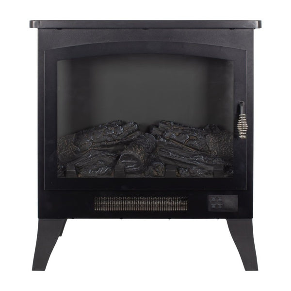English Elm 21 Inch Three Sided Electric Fireplace Stove with 3D Flame LED and Remote Control W1769P498107