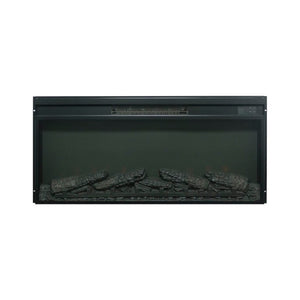 English Elm 36 Inch Electric Fireplace Insert Ultra Thin LED Log Set with Remote and Timer W1769P518076