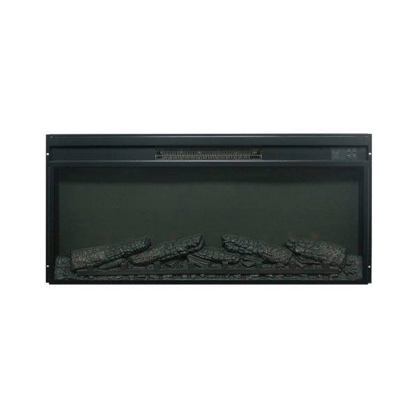 English Elm 36 Inch Electric Fireplace Insert Ultra Thin LED Log Set with Remote and Timer W1769P518076