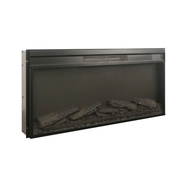 English Elm 36 Inch Electric Fireplace Insert Ultra Thin LED Log Set with Remote and Timer W1769P518076