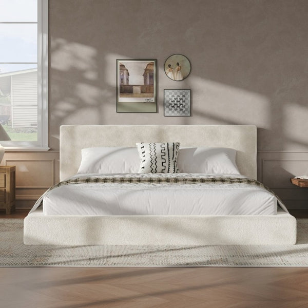 English Elm Airframe King Cloud Upholstered Bed Surround Soft Sponge Cushion Minimalist Wrap W1820P517772