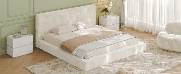 English Elm Airframe King Cloud Upholstered Bed Surround Soft Sponge Cushion Minimalist Wrap W1820P517772
