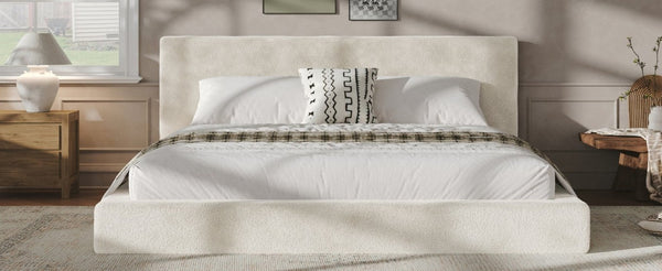 English Elm Airframe King Cloud Upholstered Bed Surround Soft Sponge Cushion Minimalist Wrap W1820P517772