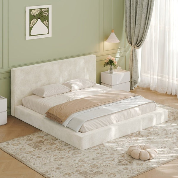 English Elm Airframe King Cloud Upholstered Bed Surround Soft Sponge Cushion Minimalist Wrap W1820P517772