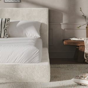 English Elm Airframe King Cloud Upholstered Bed Surround Soft Sponge Cushion Minimalist Wrap W1820P517772
