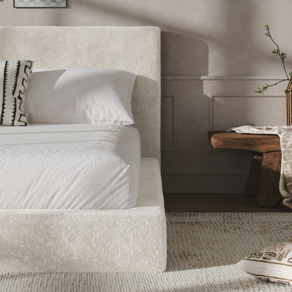 English Elm Airframe King Cloud Upholstered Bed Surround Soft Sponge Cushion Minimalist Wrap W1820P517772