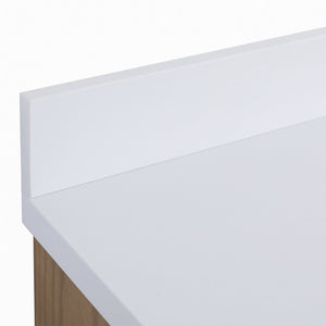 English Elm Fully Assembled 48 Inch Rubberwood Bathroom Vanity with Carrara Marble Top and Soft Close W1826P449924