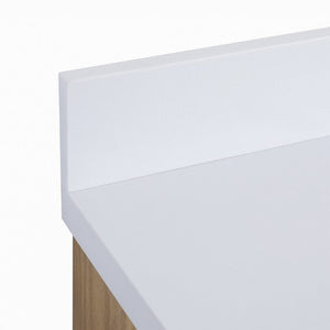 English Elm Fully Assembled 60 Inch Single Sink Vanity Solid Rubberwood Cabinet Carrara Style Top W1826P449925