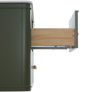 English Elm 36" Floating Sage Green Bathroom Vanity with Integrated Acrylic Basin Two Drawers W1826P449927