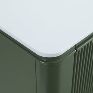 English Elm 48" Sage Green Floating Bathroom Vanity with Seamless Acrylic Basin and Soft-close Drawers W1826P449928