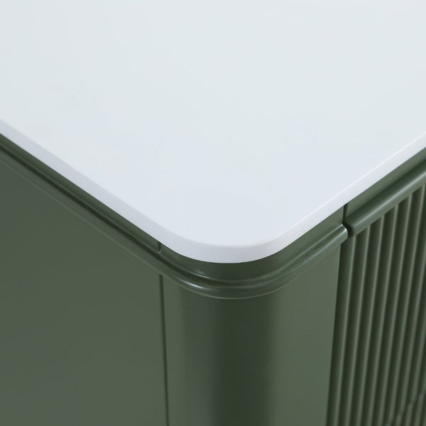 English Elm 48" Sage Green Floating Bathroom Vanity with Seamless Acrylic Basin and Soft-close Drawers W1826P449928