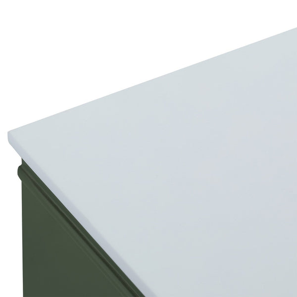 English Elm 48" Sage Green Floating Bathroom Vanity with Seamless Acrylic Basin and Soft-close Drawers W1826P449928