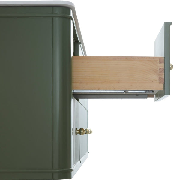 English Elm 48" Sage Green Floating Bathroom Vanity with Seamless Acrylic Basin and Soft-close Drawers W1826P449928