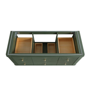 English Elm 48" Sage Green Floating Bathroom Vanity with Seamless Acrylic Basin and Soft-close Drawers W1826P449928