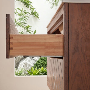 English Elm Pre-Assembled Floating Bathroom Vanity with Ceramic Sink and Two Deep Storage Drawers W1826S00007