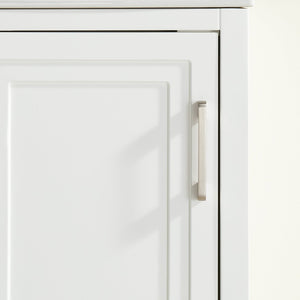 English Elm Fully Assembled White Bathroom Vanity with Ceramic Top and Soft Close Doors W1826S00009