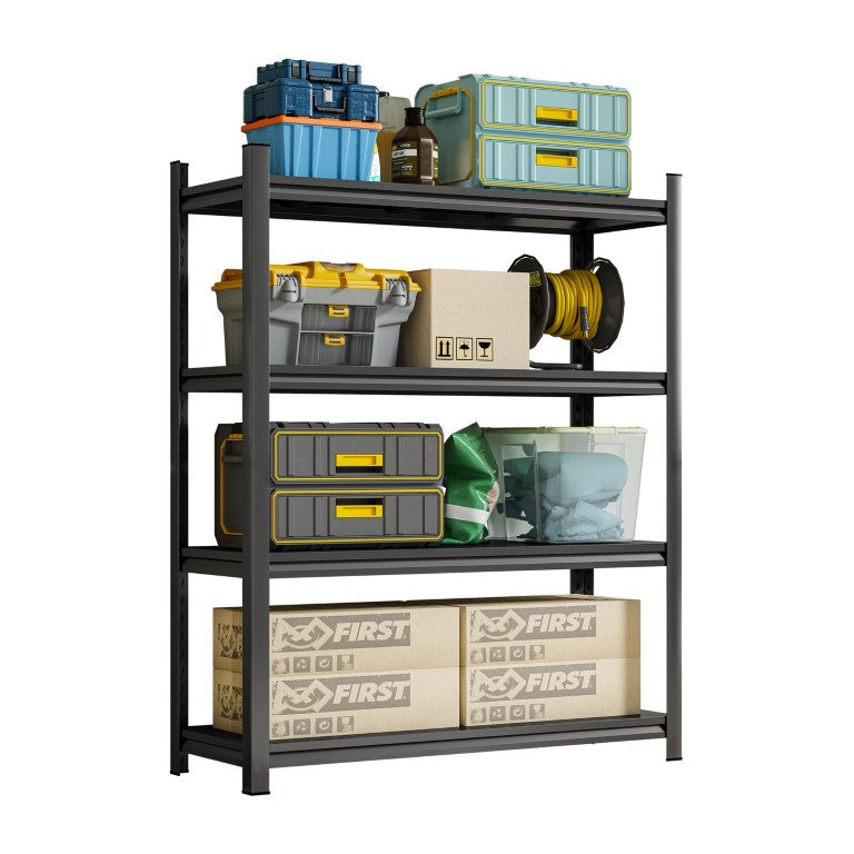 English Elm 4-Layer Steel Shelving Unit Heavy Duty Adjustable Garage and Kitchen Storage Rack W1831P365787