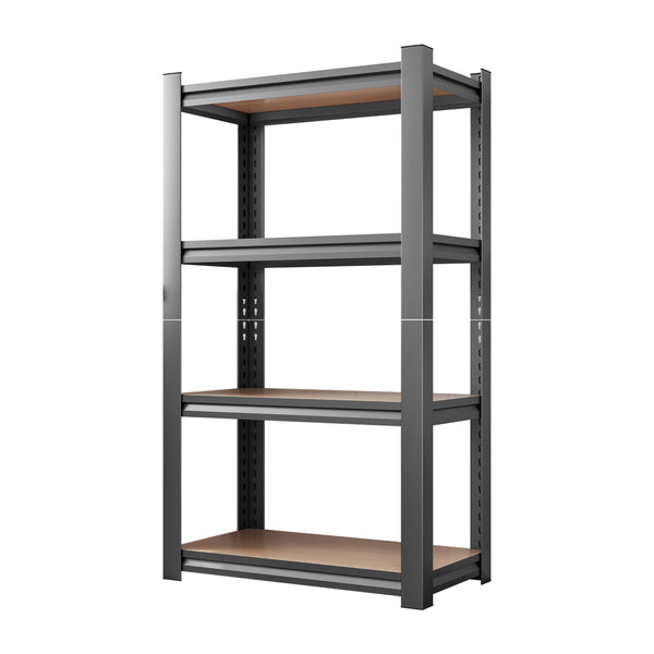 English Elm 4-layer Steel and Mdf Open Shelving Unit Heavy Duty Storage Rack for Garage or Kitchen W1831P372651