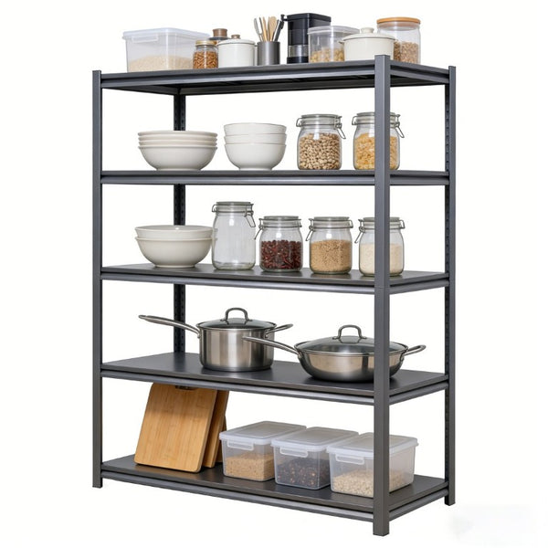 English Elm 5-Tier Heavy Duty Steel Garage Shelving Unit with 2000Lb Capacity and Snap Lock Assembly W1831P494439