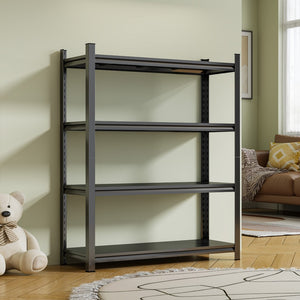 English Elm 63-Inch Heavy Duty Metal Shelving Unit 1200 Lb Capacity Adjustable 4-Tier Garage Rack W1831P519470