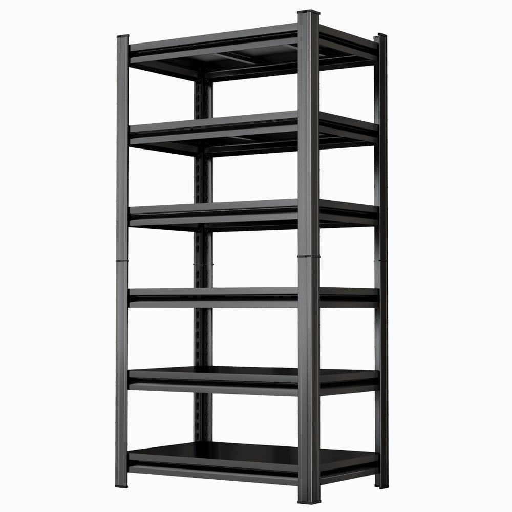 English Elm 6-Tier Powder-Coated Steel Garage Shelving Unit with Adjustable Snap-Lock Frame 82 In W1831P526075