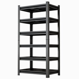 English Elm 6-Tier Powder-Coated Steel Garage Shelving Unit with Adjustable Snap-Lock Frame 82 In W1831P526075
