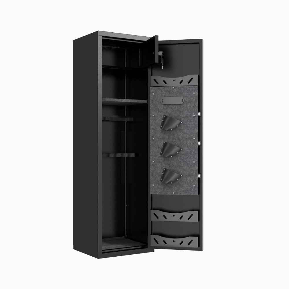 English Elm 57" Steel Gun Safe with Digital Keypad Fits Rifles Handguns Pre-assembled Floor Cabinet W1831P536954