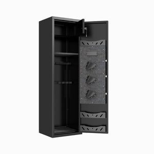 English Elm 57" Steel Gun Safe with Digital Keypad Fits Rifles Handguns Pre-assembled Floor Cabinet W1831P536954