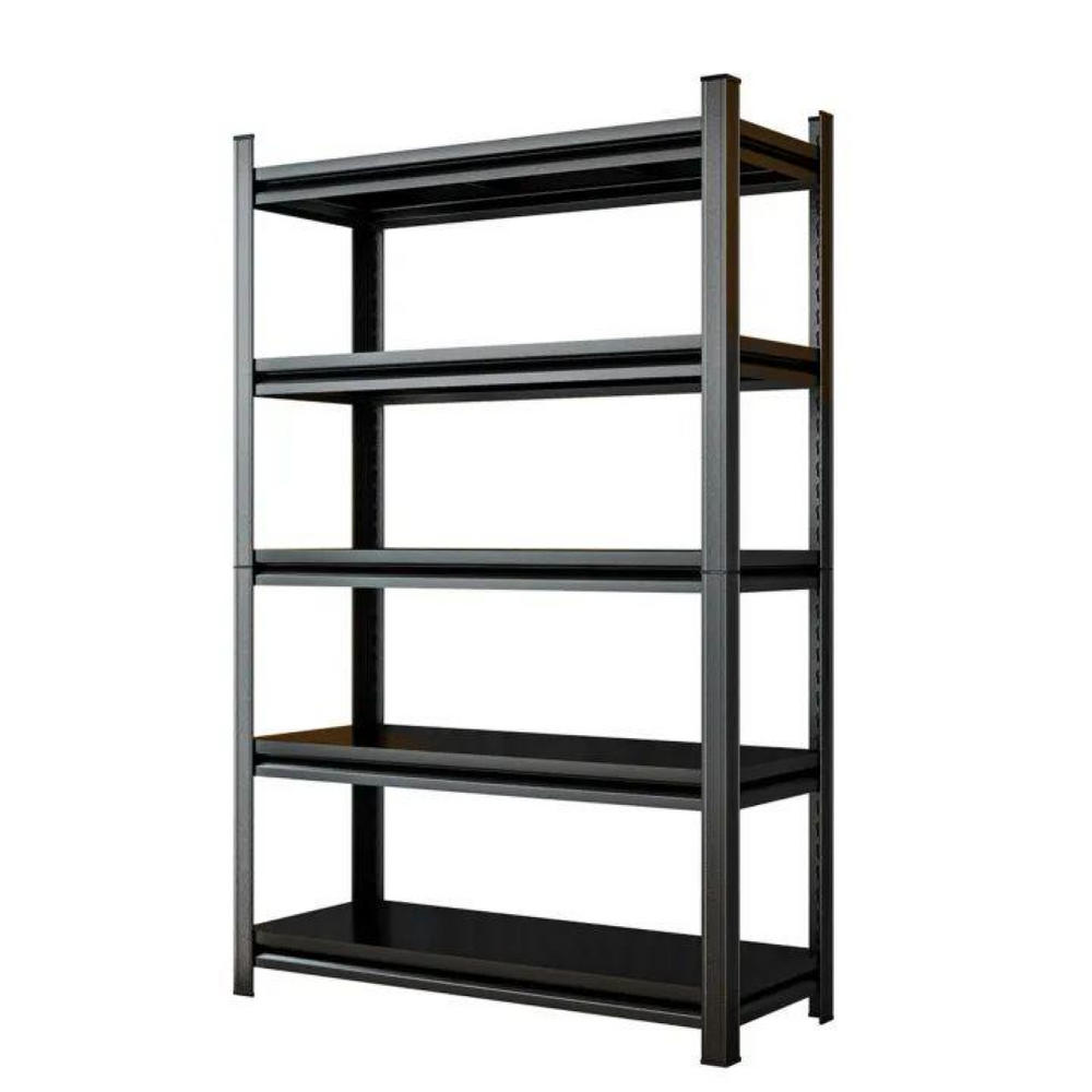 English Elm 5-tier Cold-rolled Steel Shelving Unit Industrial Powder-coated Rack with Adjustable Levels W1831P539019