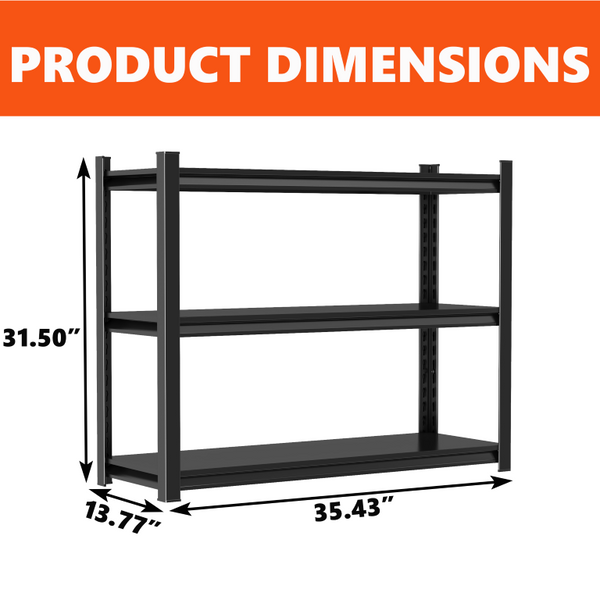 English Elm 3-Tier Steel Shelving Rack with Adjustable Crossbars for Reptile Tanks and Heavy Storage W1831P540163