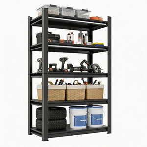 English Elm 5-Tier Steel Shelving Unit 2000 Lb Capacity Powder Coated Garage Storage Rack W1831P554229