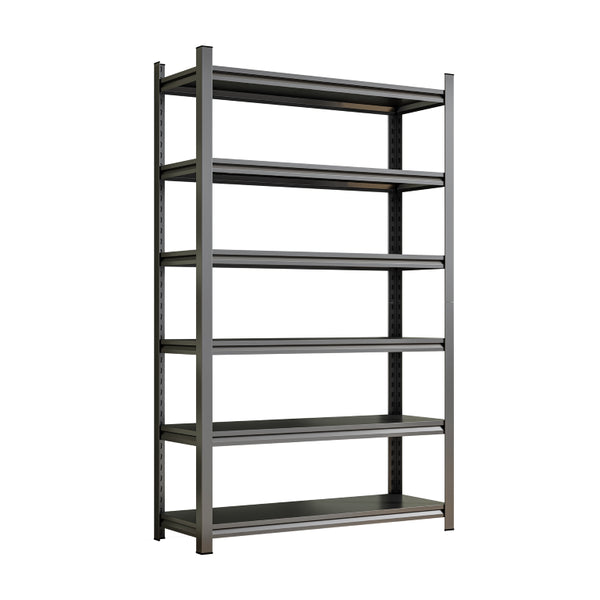 English Elm 6‑Tier Cold-Rolled Steel Shelving Unit Heavy Duty Garage Basement Warehouse Rack W1831P556751