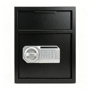 English Elm Commercial Steel Drop Slot Safe with Digital Keypad Anti-Theft Alarm for Office Use W1831P563144