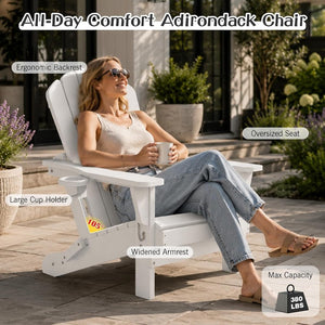 English Elm Adjustable Aluminum Outdoor Chaise Lounge Five Position Recliner for Pool and Patio White HDPE 29.37 L x 27.56 W x 34.21 H W1859P514784