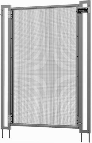 English Elm Self-Closing Aluminum Pool Gate with Drill Guide Bundle Powder Coated Mesh Panel 5FT Gate and Drill Guide Bundle W1859P557494