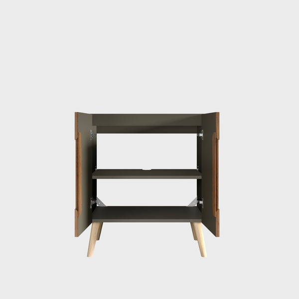 English Elm Cc0430f305 Etna Freestanding Walnut Grain Bathroom Vanity Cabinet with Soft Close Doors W1865P183300