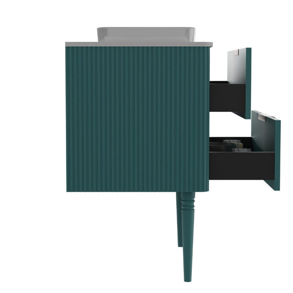 English Elm Elena-30F-311T Freestanding Bathroom Vanity Cabinet with Soft-Close Drawers and Oak Finish W1865P287851