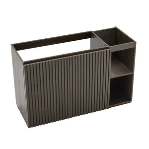 English Elm Galan Floating Walnut Bathroom Vanity with Granite Sink and Four Soft Close Drawers W1865P442942