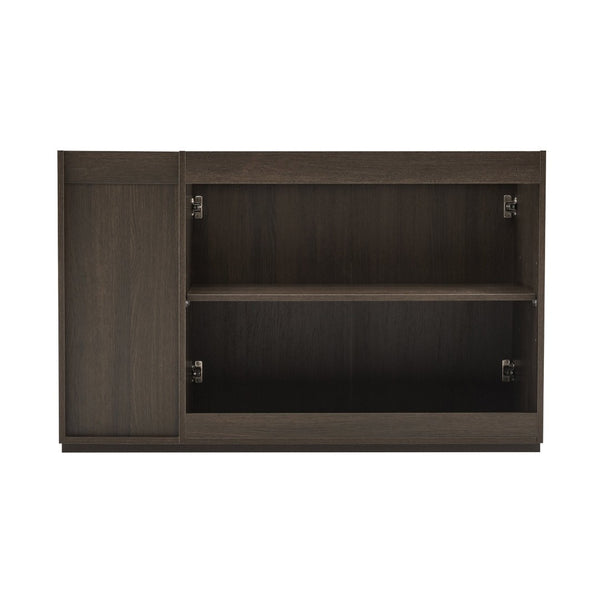 English Elm Galan Floating Walnut Bathroom Vanity with Granite Sink and Four Soft Close Drawers W1865P442942