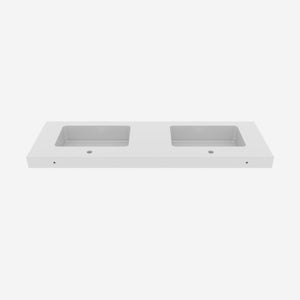English Elm Bb0272y131 Seamless Solid Surface Integrated Basin Glossy White Minimalist Bath W1865P442969