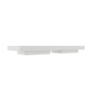 English Elm Bb0272y131 Seamless Solid Surface Integrated Basin Glossy White Minimalist Bath W1865P442969