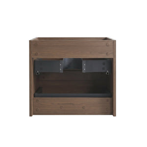 English Elm Alice-24w-118,wall Mount Floating Vanity Walnut Two Drawer Minimalist Bath Cabinet W1865P499488