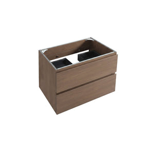 English Elm Alice-24w-118,wall Mount Floating Vanity Walnut Two Drawer Minimalist Bath Cabinet W1865P499488