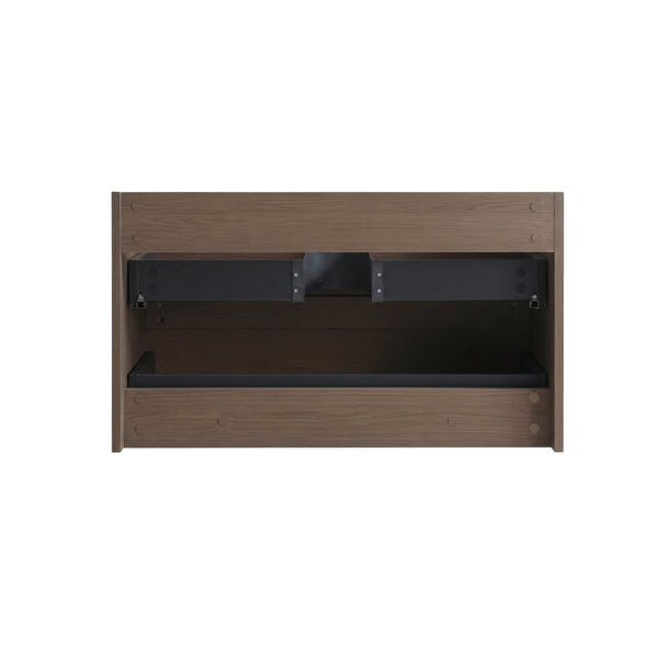 English Elm Alice-36W-118,Wall Mounted Walnut Vanity Cabinet Two Soft-Close Drawers Push Open Design W1865P499499