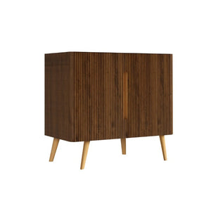 English Elm Cc0436f305 Etna Freestanding Walnut Vanity with Handleless Doors for Modern Bathrooms W1865P506579