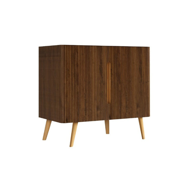 English Elm Cc0436f305 Etna Freestanding Walnut Vanity with Handleless Doors for Modern Bathrooms W1865P506579