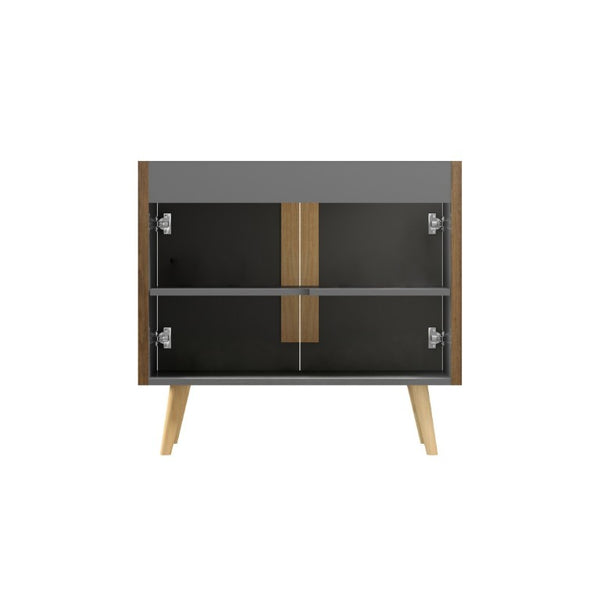 English Elm Cc0436f305 Etna Freestanding Walnut Vanity with Handleless Doors for Modern Bathrooms W1865P506579